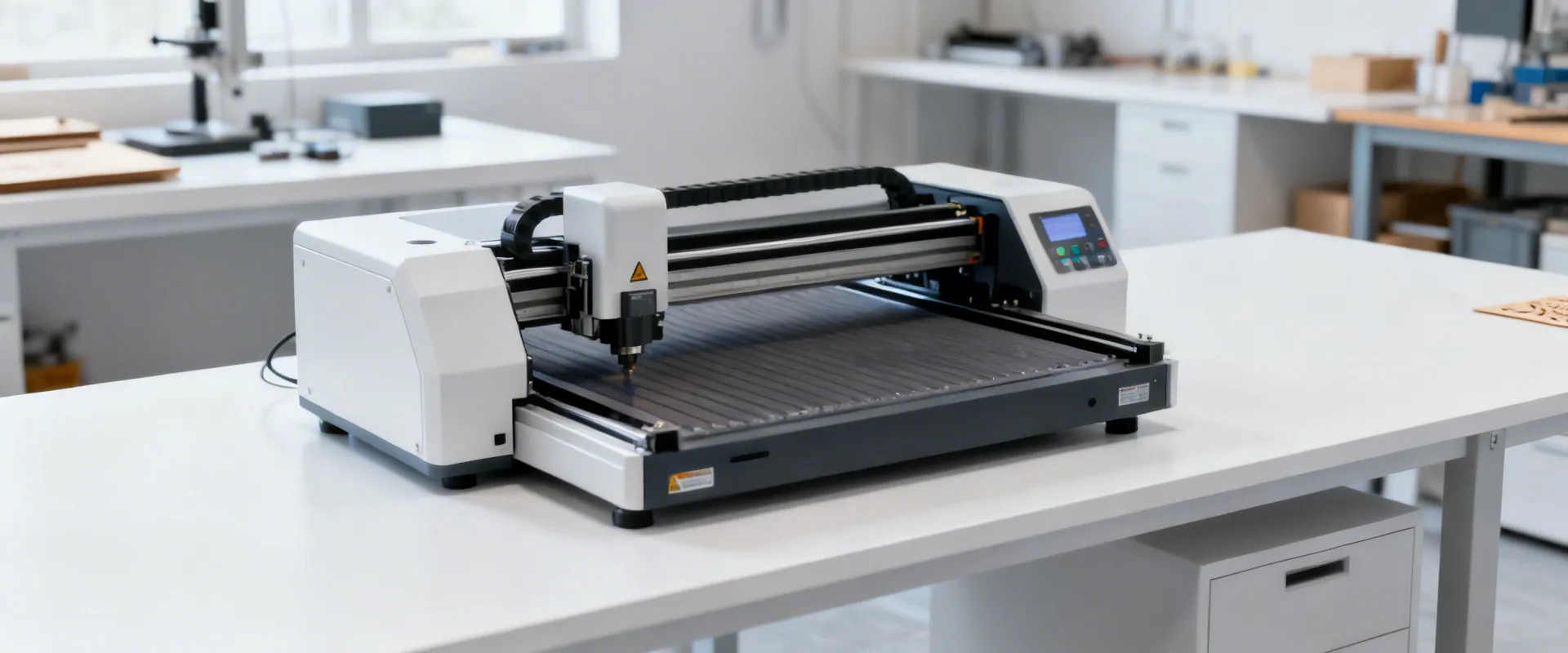 Snapmaker U1 desktop laser engraver in workshop